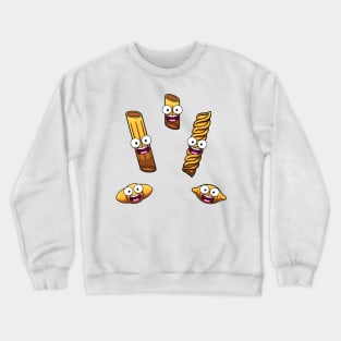 Cute Pasta And Macaroni Crewneck Sweatshirt